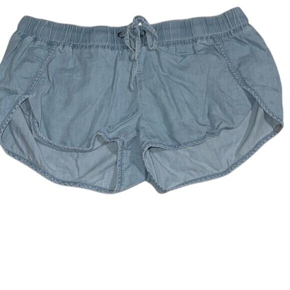 Fabletics Light Blue Drawstring Athletic Shorts - Womens M - Picture 2 of 7